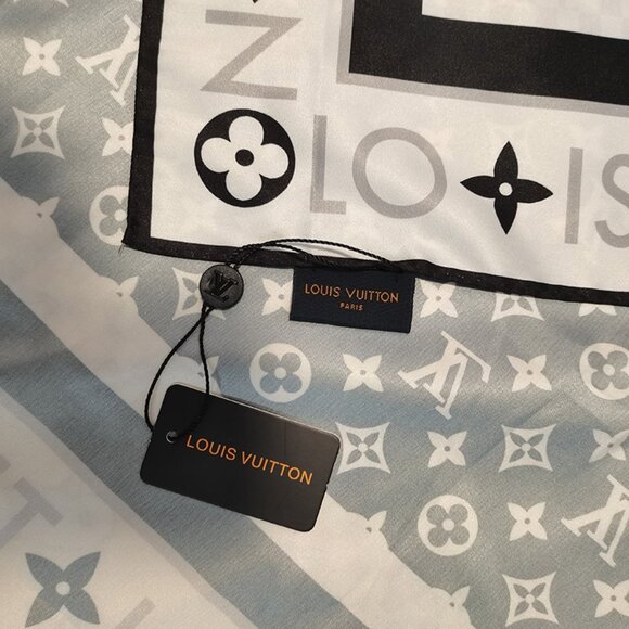 Louis Vuitton Square Silk Monogram Scarf - Picture 3 of 6